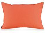 Dekokissen H.O.C.K. "Caribe Outdoor", orange (orange, unifarben), B:60cm L:40cm, Polyacryl (dralon), Dekokissen_Sitzkissen_Kissenhüllen, wasserabweisend, Kissenhülle mit Füllung, 1 Stück