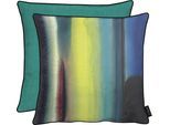 Dekokissen APELT "Flynn" Gr. 1, bunt (bunt, petrol, gemustert), B:46cm L:46cm, Polyester, Dekokissen_Sitzkissen_Kissenhüllen, mit Wendefunktion und Biese