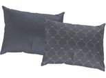 Dekokissen ADAM "Indian Cortezada Light", blau (indigo, gemustert), B:60cm L:40cm, Baumwolle, Dekokissen_Sitzkissen_Kissenhüllen, mit Ornamenten, Wendekissenhülle ohne Füllung, 1 Stück