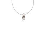 Kette mit Anhänger BRUNO BANANI "Schmuck Geschenk Silber 925 Halsschmuck Halskette Ankerkette", silber (silberfarben, kristallweiß), Halsketten, Damen, Silber 925 (Sterlingsilber), L: 45, mit Zirkonia (synth.)