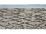 Teppich KAYOOM "River 110", schwarz (grau, schwarz), B:80cm H:10mm L:150cm, Baumwolle, Teppiche, Teppich, Jacquard, Retro- und Vintage-Design, Baumwollrücken