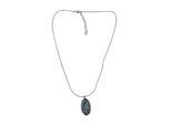 Lange Kette STEUER "Halskette, silberfarben, mit Anhänger Libelle", blau, Halsketten, Damen, 45+7cm, Metall, L: 52 B: 18mm, glänzend, B:18mm
