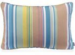 Dekokissen H.O.C.K. "Milane", bunt (blau, rosa, gelb, gestreift), B:40cm H:10cm L:60cm, Baumwolle, Polyester, Dekokissen_Sitzkissen_Kissenhüllen, mit Streifen, Kissenhülle mit Füllung, 1 Stück
