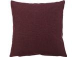 Dekokissen GÖZZE "Milano", lila (beere, unifarben), B:50cm L:50cm, Polyester, Dekokissen_Sitzkissen_Kissenhüllen, mit Reißverschluss, Kissenhüle ohne Füllung, 2 Stück