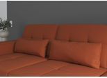 Sofakissen SIT & MORE "Baviene", orange (terra), B:65cm H:25cm T:11cm, Polsterauflagen, Sofa-Zubehör Deko-Kissen Sofakissen, Set, bestehend aus 2 Nierenkissen