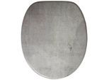 WC-Sitz SANILO "Beton", grau, B:37,7cm L:47cm, MDF - Mitteldichte Holzfaserplatte, WC-Sitze