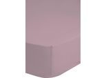 Spannbettlaken GOOD MORNING "Renforcé Good Morning", rosa, B:90cm L:200cm, Renforcé, Obermaterial: 100% Baumwolle, Bettlaken, Spannbettlaken, 100% Baumwolle, Renforcé, Rundumgummi, bis 25 cm höhe, 80x200, Weiß