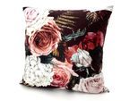 Dekokissen WECKBRODT "Rosen" Gr. 1, bunt (multi, geblümt), B:48cm L:48cm, Polyester, Dekokissen_Sitzkissen_Kissenhüllen, Samt-Optik, Velour, bedruckt, Blumen, Kissenhülle ohne Füllung