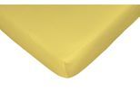 Spannbettlaken CASATEX "Jerry", gelb (zitrone), 1 Stk., Jersey, 180-200x190-200 30cm, Jersey, Obermaterial: 100% Baumwolle, Bettlaken, Spannbettlaken, komfortables Überziehen durch hohe Elastizität
