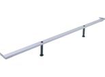 Möbelfuß HASENA "Midtraver", beige (natur), H:20cm T:210cm, Kunststoff, Möbelfüße, Möbelfuß Bett-Zubehör, 210 cm geeignet für die Serien Simone und Pietro