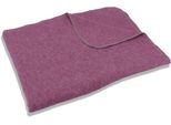 Wohndecke SETEX "Kuscheldecke", rot (hellbordeaux), B:75cm L:120cm, Baumwolle, Polyester, Wohndecken, Wohndecke, mit Ziernaht in Melange-Optik, Kuscheldecke