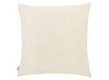Dekokissen NEUTEX FOR YOU "Fresh" Gr. 3, beige (creme, geblümt), B:48cm L:48cm, Baumwolle, Polyester, Dekokissen_Sitzkissen_Kissenhüllen, Kissenhülle ohne Füllung, 1 Stück
