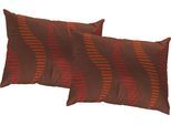 Dekokissen WIRTH "LUPARA" Gr. 2, rot (rot, gemustert), B:50cm L:50cm, Baumwolle, Polyester, Dekokissen_Sitzkissen_Kissenhüllen, Kissenhülle ohne Füllung, 2 Stück