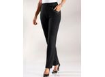 Schlupfhose CLASSIC BASICS, Damen, Gr. 24, Kurzgrößen, schwarz, 100% Polyester, unifarben, lang, Hosen Schlupfhose
