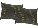 Dekokissen WIRTH "LUPARA" Gr. 3, grün (grün, gemustert), B:40cm L:60cm, Baumwolle, Polyester, Dekokissen_Sitzkissen_Kissenhüllen, Kissenhülle ohne Füllung, 2 Stück