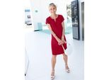 Sommerkleid CASUAL LOOKS "Kleid", Damen, Gr. 24, Kurzgrößen, rot, 100% Viskose, unifarben, kurz, Rundhals, Kleider Sommerkleid, Topseller