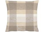 Dekokissen APELT "3042 Zeitlos elegantes Jacquardmotiv" Gr. 1, beige (natur, gemustert), B:39cm L:39cm, Polyester, Dekokissen_Sitzkissen_Kissenhüllen, Kissenhülle mit Füllung, 1 Stück