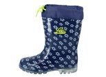 Gummistiefel LICO "Stiefel Power Blinky", Kinder, Gr. 27, blau, Synthetik, Schuhe Gummistiefel