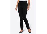 Schlupfhose CLASSIC BASICS, Damen, Gr. 24, Kurzgrößen, schwarz, 77% Viskose, 20% Polyamid, 3% Elasthan, unifarben, lang, Hosen Schlupfhose