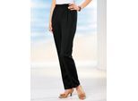 Dehnbund-Hose CLASSIC BASICS, Damen, Gr. 24, Kurzgrößen, schwarz, 100% Polyester, unifarben, lang, Hosen