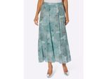 Schlupfrock CLASSIC BASICS, Damen, Gr. 24, bunt (kalkmint, jade, bedruckt), 100% Polyester, geblümt, gemustert, mehrfarbig, lang, Röcke