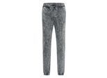 Sweathose RUSTY NEAL, Herren, Gr. M, EURO-Größen, grau (anthrazit), 100% Baumwolle, Hosen Sweathose, mit verwaschenem Muster