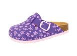 Pantolette LICO "Pantolette Bioline Clog Kids", Mädchen, Gr. 40, lila, Synthetik, Schuhe Pantolette