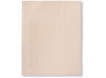 Plaid DESCANSO "Jacquard teddy", beige (ecru), B:130cm L:160cm, Polyester, Wohndecken, Weich, Kuscheldecke, Wohndecke, Teddy, Jacquard, in 2 Größen