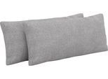 Auflagekissen SIT & MORE "Emely", grau (hellgrau), B:65cm H:25cm T:10cm, 100% Polyester, Polsterauflagen