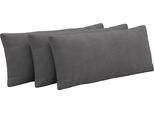 Auflagekissen SIT & MORE "Emely", grau, B:65cm H:25cm T:10cm, 90% Polyester, 10% Polyamid, Polsterauflagen
