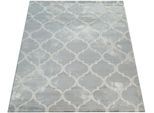 Teppich PACO HOME "Victory 605", grau, B:120cm H:15mm L:170cm, Polypropylen (PP), Teppiche, Teppich, Kurzflor im Vintage-Design, Wohnzimmer