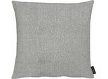 Dekokissen APELT "Tony" Gr. 1, grau (hellgrau, unifarben), B:46cm L:46cm, Polyester, Dekokissen_Sitzkissen_Kissenhüllen, in ausdrucksstarken Farben, Kissenhülle ohne Füllung, 1 Stück