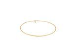 Kette ohne Anhänger ELLI "Elli Halskette Choker Cuff Basic It-Piece Blogger 925er Silber" Gr. 40, gold, Halsketten, Damen, 40, ohne Stein, Silber 925 (Sterlingsilber), L: 40