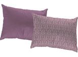 Dekokissen ADAM "LIttle Parrot", lila (aubergine, gemustert), B:40cm L:60cm, Baumwolle, Dekokissen_Sitzkissen_Kissenhüllen, GOTS zertifiziert - Wendekissenhülle ohne Füllung, 1 Stück