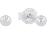 Paar Ohrstecker AMOR "9063406", silber (silberfarben), Ohrringe, Damen, 3mm, Silber 925 (Sterlingsilber)