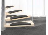Stufenmatte DEKOWE "Mara S2", grau, B:25cm H:5mm L:65cm, Sisal, Teppiche, 100% Sisal, große Farbauswahl, selbstklebend, auch als Set 15 Stück