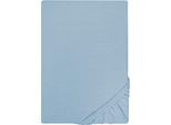 Spannbettlaken "Jersey-Kids", blau, B:70cm L:140cm, Jersey, Obermaterial: 100% Baumwolle, CASTELL - MARKENBETTWÄSCHE, Bettlaken, Spannbettlaken, mit Rundumgummizug