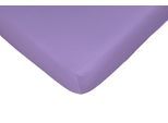 Spannbettlaken CASATEX "Jerry", lila, 1 Stk., Jersey, 180-200x190-200 30cm, Jersey, Obermaterial: 100% Baumwolle, Bettlaken, Spannbettlaken, komfortables Überziehen durch hohe Elastizität