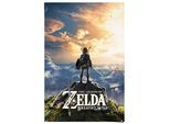 Poster REINDERS "The Legend Of Zelda - breath of the wild", blau (farbe bild(er): blau), B:61cm H:91,5cm T:0,1cm, Papier, Bilder, Poster