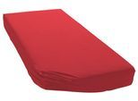 Spannbettlaken BELLANA "Jersey Classic", rot, 1 Stk., Jersey, 60x120 60x130 60x140 70x120 70x130 70x140 25cm, Jersey, Obermaterial: 100% Baumwolle, Bettlaken, Spannbettlaken, für Kinder und Babys aus reiner Baumwolle