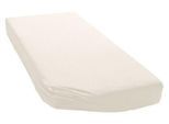 Spannbettlaken BELLANA "Jersey Classic", beige (creme), 1 Stk., Jersey, 60x120 60x130 60x140 70x120 70x130 70x140 25cm, Jersey, Obermaterial: 100% Baumwolle, Bettlaken, Spannbettlaken, für Kinder und Babys aus reiner Baumwolle