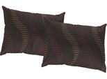 Dekokissen WIRTH "LUPARA" Gr. 3, braun (braun, gemustert), B:40cm L:60cm, Baumwolle, Polyester, Dekokissen_Sitzkissen_Kissenhüllen, Kissenhülle ohne Füllung, 2 Stück
