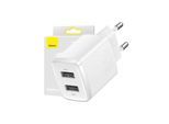 Baseus Compact Quick Charger 2x USB 10.5W (white)