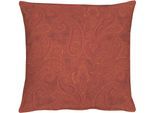 Dekokissen APELT "3313 INDIAN SUMMER" Gr. 2, orange (orange, ornamente unifarben), B:49cm L:49cm, Kunstfaser, Polyester, Dekokissen_Sitzkissen_Kissenhüllen, Kissenhülle ohne Füllung, 1 Stück