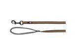 Trixie Fusion Schleppleine, gummiert schwarz/ orange 1 m