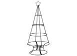 Metall-Weihnachtsbaum, schwarz, 82,5 cm
