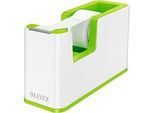 Klebefilmabroller Leitz WOW, ergonomisch, für Klebebandrollen mit B 19 mm x L 33 m, inkl. Klebeband, recycelbarer ABS-Kunststoff, weiss/grün