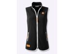 Fleeceweste CASUAL LOOKS, Damen, Gr. 42, schwarz, 100% Polyester, unifarben, Westen Fleeceweste