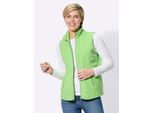 Fleeceweste CLASSIC BASICS, Damen, Gr. 38, grün (reseda), 100% Polyester, unifarben, Westen Fleeceweste
