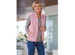 Fleeceweste CASUAL LOOKS, Damen, Gr. 50, lila (mauve), 100% Polyester, unifarben, Westen Fleeceweste